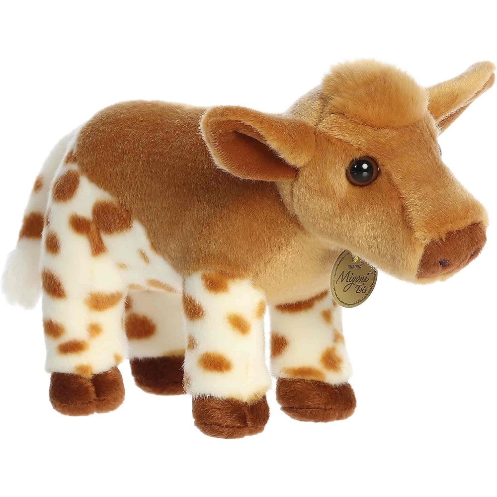 image:imageAurora Adorable Miyoni Tots Longhorn Calf Stuffed Animal  Lifelike Details Make a Cherished Companion  Perfect for Decorating Bedrooms or Classrooms  Brown 10 Inches