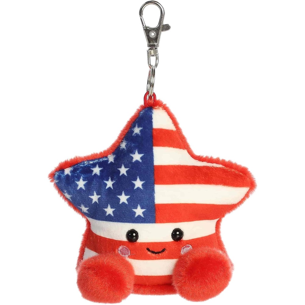 image:imageAurora Adorable Palm Pals Americana Star ClipOn  Fun Collectible Plush for Kids and Adult Collectors  Perfect for Decorating Rooms and Birthday Gifts  Multicolor 4 Inches