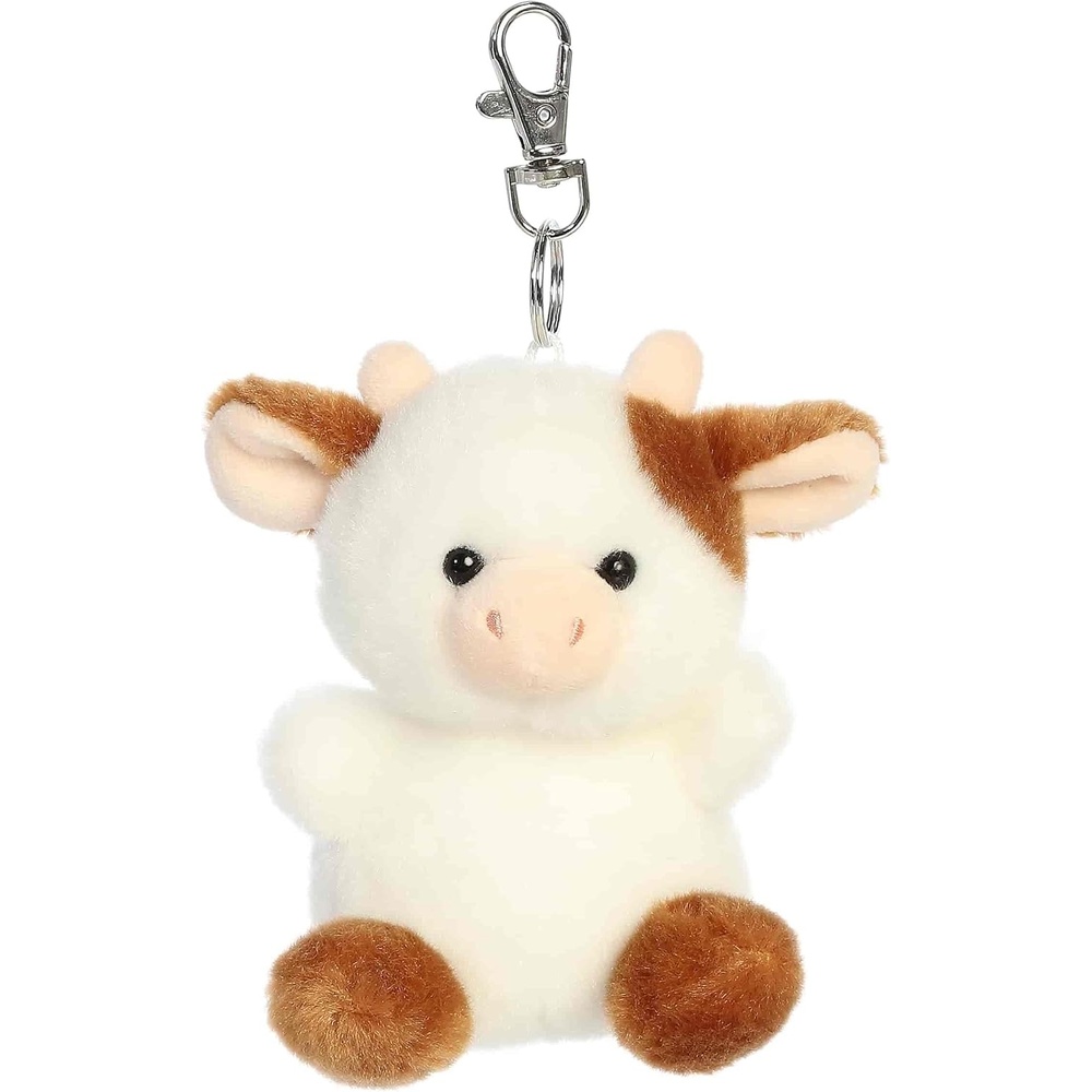 image:imageAurora Adorable Palm Pals Caroline Brown Cow ClipOn  Fun Collectible Plush for Kids and Adult Collectors  Perfect for Decorating Rooms and Birthday Gifts  White 4 Inches