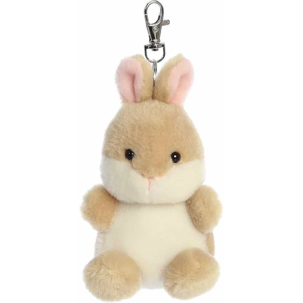 image:imageAurora Adorable Palm Pals Ella Bunny ClipOn Fun Collectible Plush for Kids and Adult Collectors  Perfect for Backpacks and Birthday Gifts  Brown 4 Inches