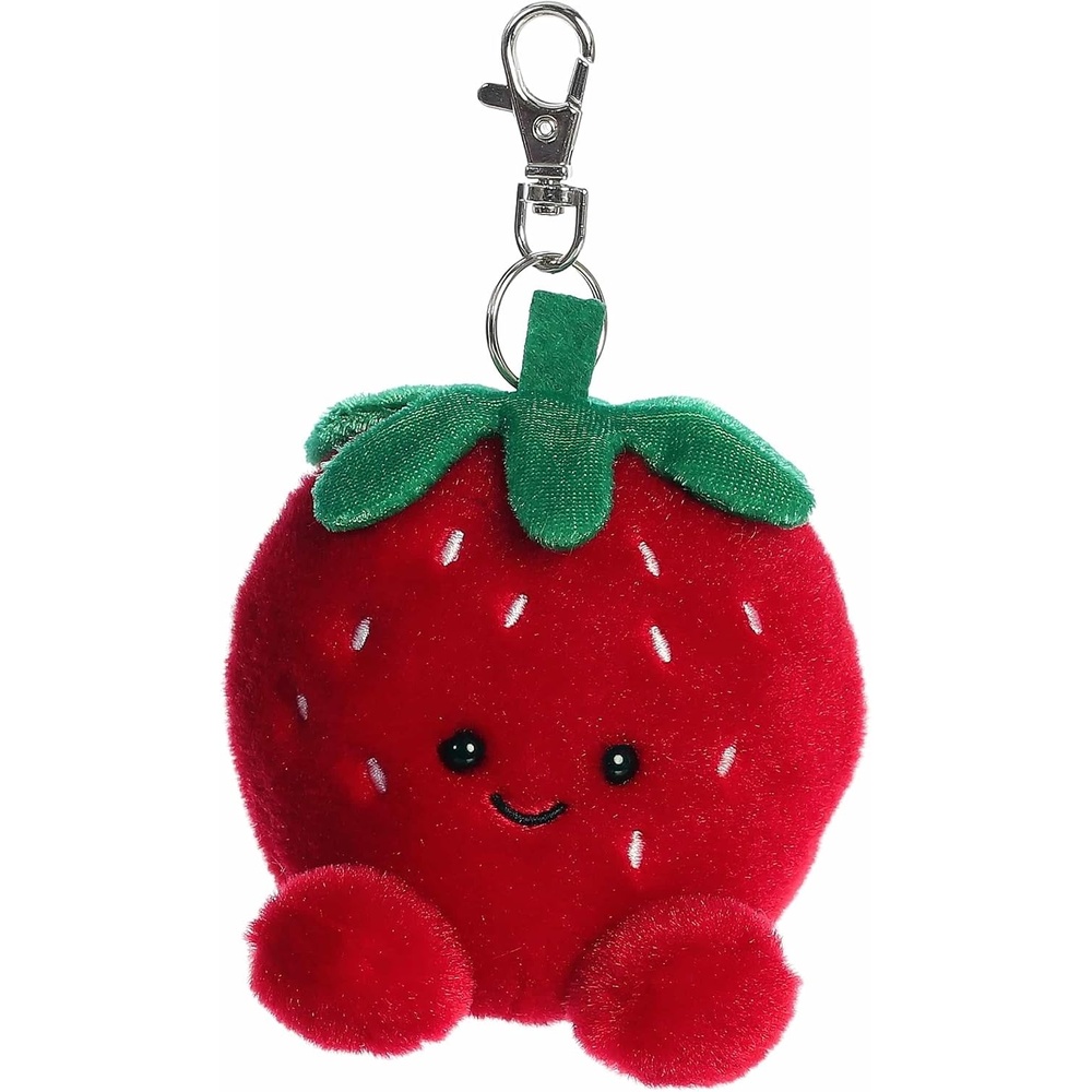 image:imageAurora Adorable Palm Pals Juicy Strawberry ClipOn Fun Collectible Plush for Kids and Adult Collectors  Perfect for Backpacks and Birthday Gifts  Red 4 Inches