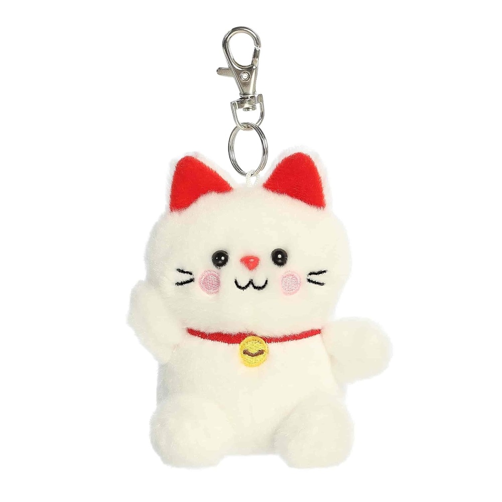 image:imageAurora Adorable Palm Pals Kota Lucky Cat ClipOn  Fun Collectible Plush For Kids and Adult Collectors  Perfect for Decorating Rooms and Birthday Gifts  White 45 Inches