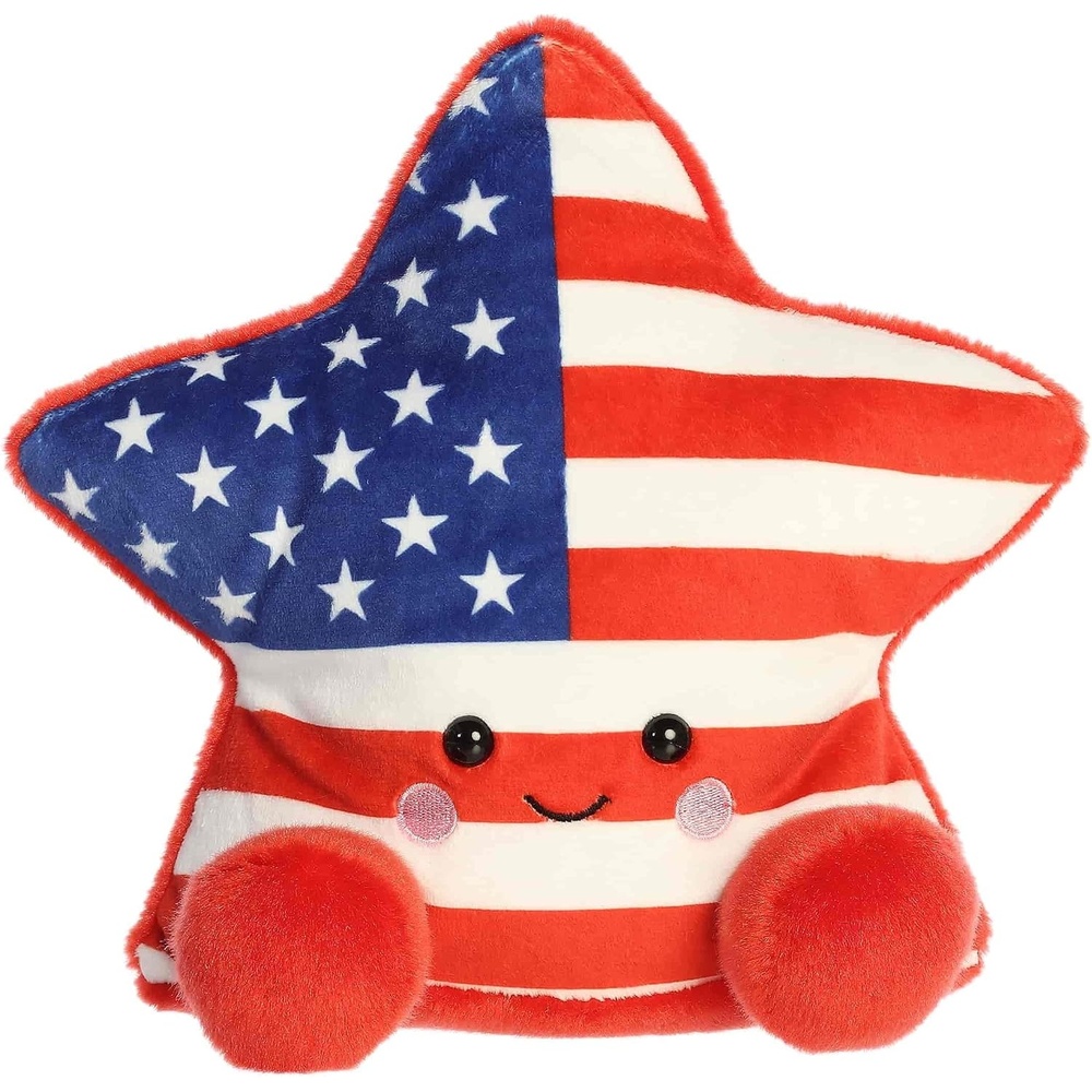 image:imageAurora Adorable Palm Pals Party Sized Americana Star Stuffed Animal  Fun Collectible Plush for Kids and Adult Collectors  Perfect for Decorating Rooms and Birthday Gifts  Multicolor 85 Inches