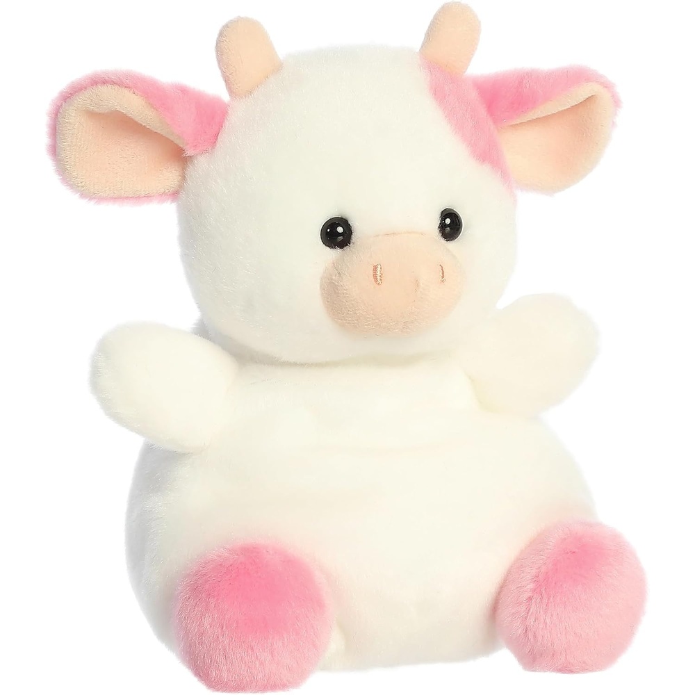 image:imageAurora Adorable Palm Pals Party Sized Belle Strawberry Cow Stuffed Animal Fun Collectible Plush for Kids and Adult Collectors Perfect for Decorating Rooms and Birthday Gifts Pink 8 Inches