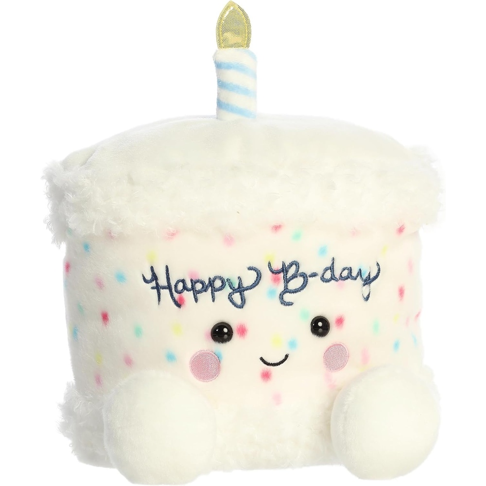 image:imageAurora Adorable Palm Pals Party Sized Happy BDay Cake Stuffed Animal  Fun Collectible Plush for Kids and Adult Collectors  Perfect for Decorating Rooms and Birthday Gifts  White 11 Inches