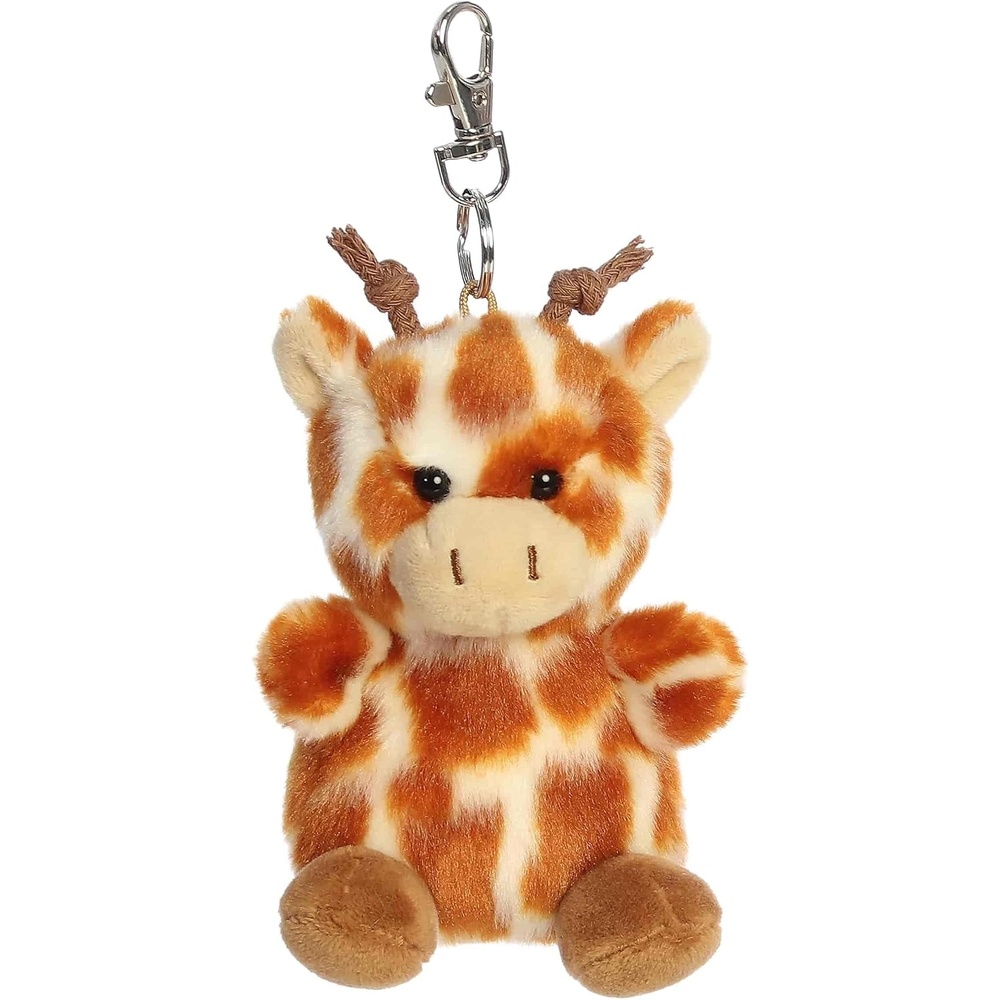 image:imageAurora Adorable Palm Pals Safara Giraffe ClipOn  Fun Collectible Plush for Kids and Adult Collectors  Perfect for Decorating Rooms and Birthday Gifts  Brown 4 Inches