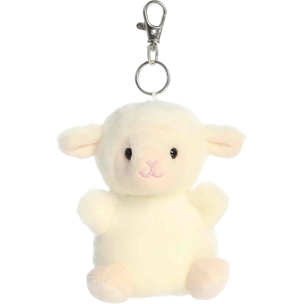 image:imageAurora Adorable Palm Pals Woolly Lamb ClipOn  Fun Collectible Plush for Kids and Adult Collectors  Perfect for Decorating Rooms and Birthday Gifts  White 4 Inches