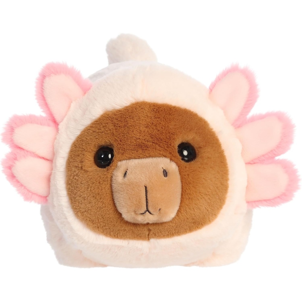 image:imageAurora Adorable Spudsters Calista Capybara Axolotl Stuffed Animal  Round Shape Makes for Comforting Cuddles  Perfect for Kids All Ages and Animal Loving Adults  Pink 11 Inches