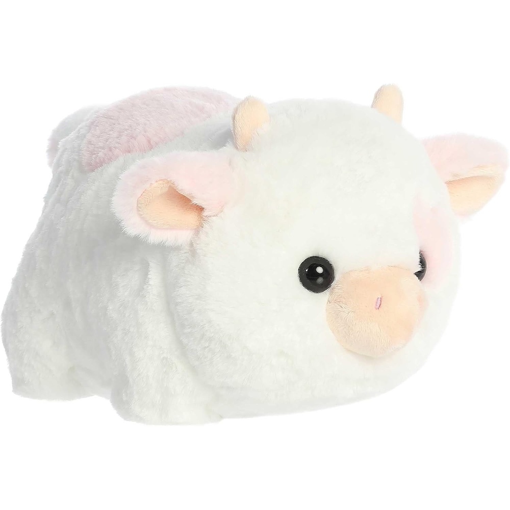 image:imageAurora Adorable Spudsters Moonique Strawberry Milk Cow Stuffed Animal  Comforting Cuddles  Playful Companions  White 10 Inches