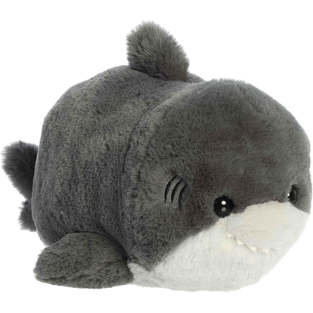 image:imageAurora Adorable Spudsters Sebastian Shark Stuffed Animal  Round Shape Makes for Comforting Cuddles  Perfect for Kids All Ages and Animal Loving Adults  Gray 12 Inches