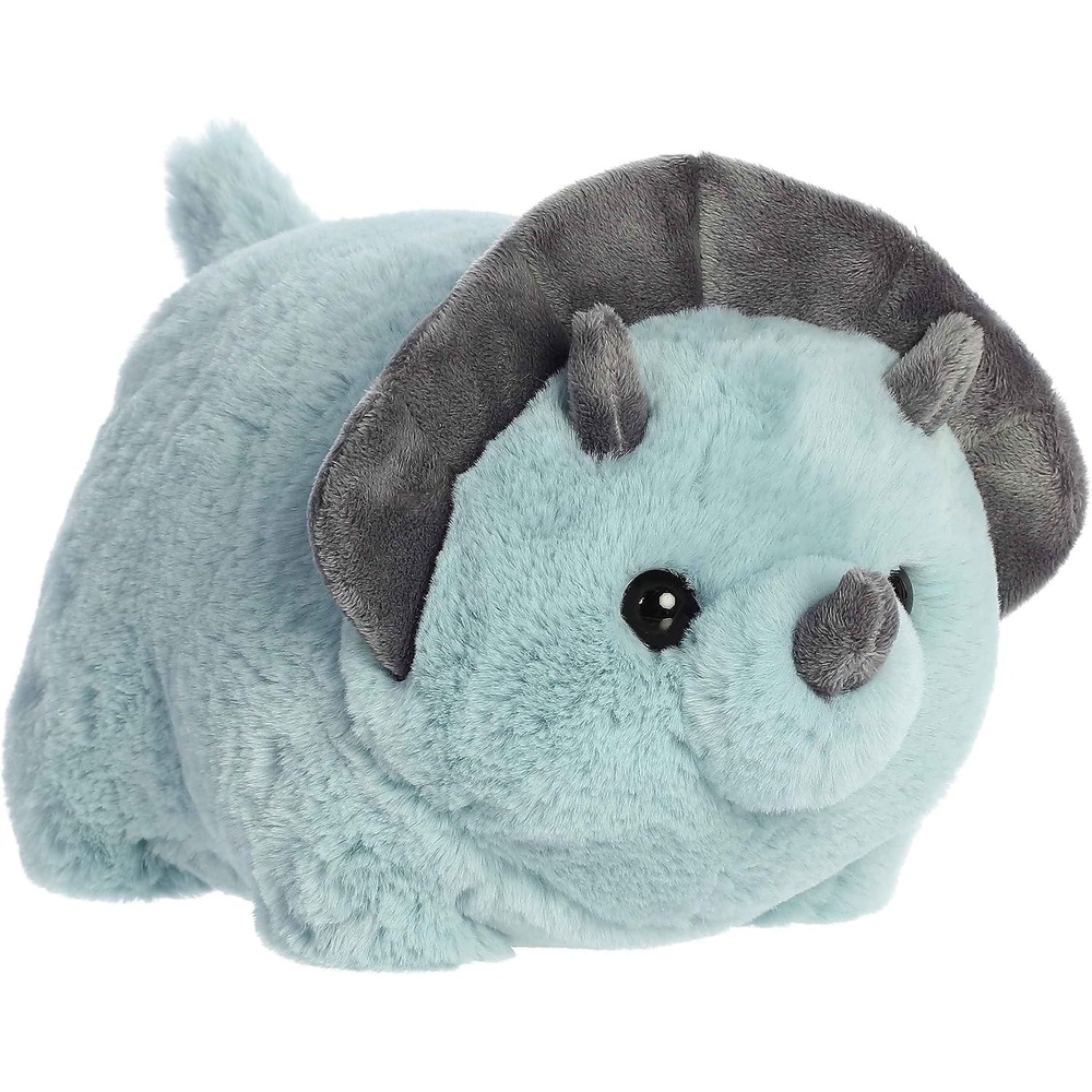 image:imageAurora Adorable Spudsters Taren Triceratops Stuffed Animal  Round Shape Makes For Comforting Cuddles  Perfect for Kids All Ages and Animal Loving Adults  Blue 11 Inches