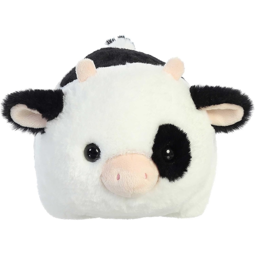 image:imageAurora Adorable Spudsters Tutie Cow Stuffed Animal  Round Shape Makes for Comforting Cuddles  Perfect for Kids All Ages and Animal Loving Adults  White 10 Inches