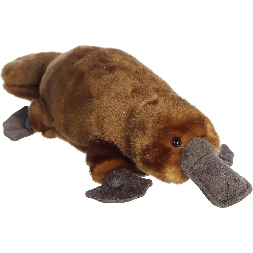 image:imageAurora Realistic Miyoni Platypus Stuffed Animal  Lifelike Details Make a Cherished Companion  Perfect for Decorating Bedrooms or Classrooms  Brown 14 Inches