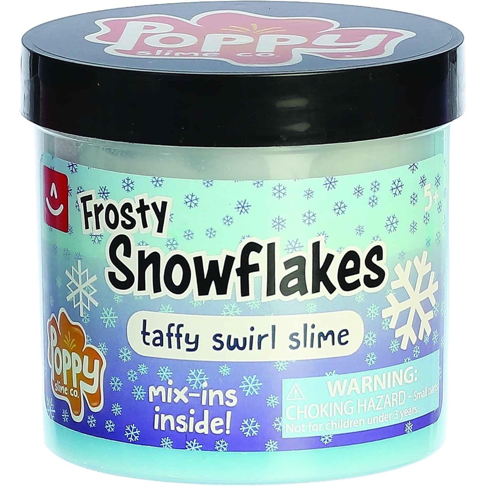 image:imageAurora Toys Festive Poppy Slime Co Frosty Snowflakes Slime Toy  Sensory Play for Fun Playdates  for Kids 5 Years Adults and Parents  Blue 113 oz