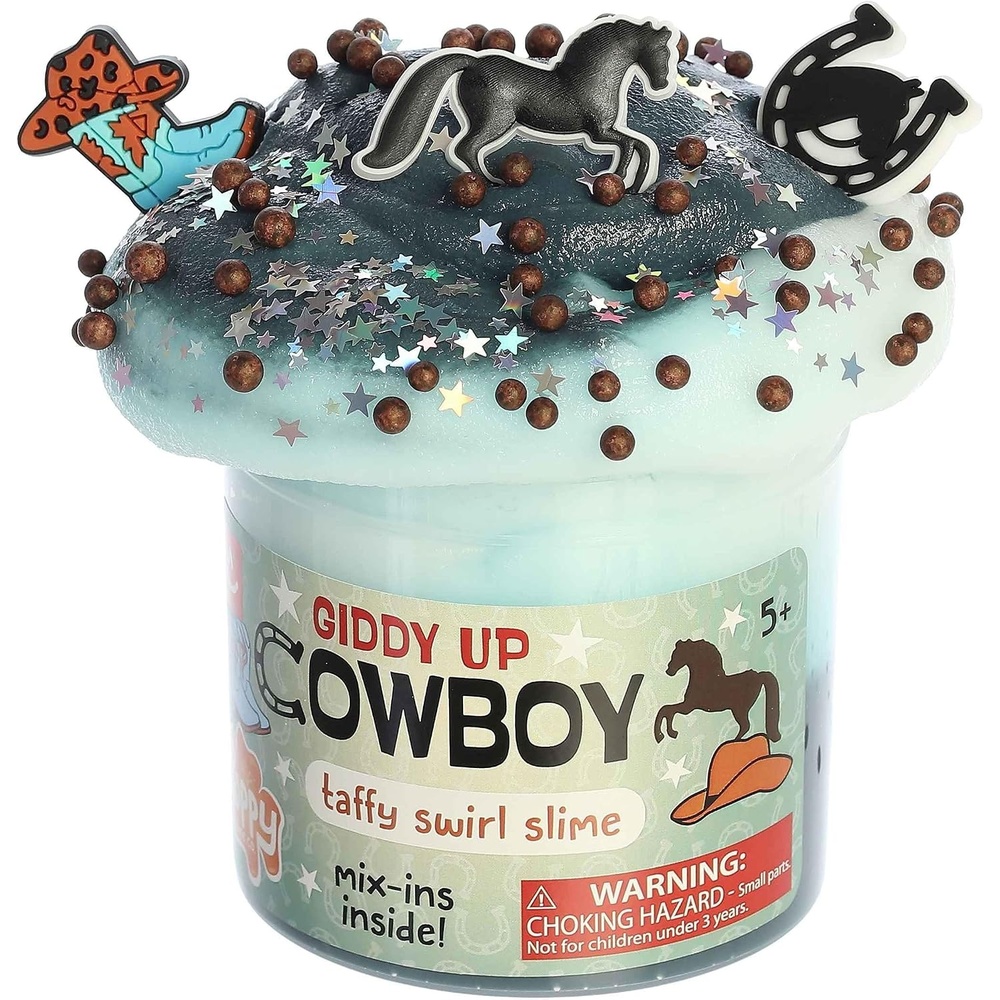 image:imageAurora Toys Gooey Poppy Slime Co Giddy Up Cowboy Slime Toy  Sensory Play for Fun Playdates  for Kids 5 Years Adults and Parents  Blue 113 oz