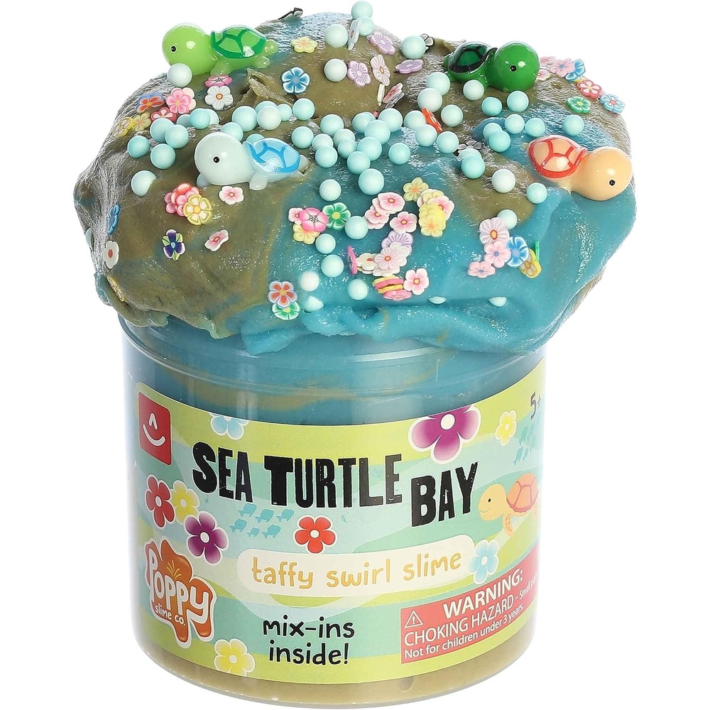 image:imageAurora Toys Gooey Poppy Slime Co Sea Turtle Bay Slime Toy  Sensory Play for Fun Playdates  for Kids 5 Years Adults and Parents  Blue 113 oz