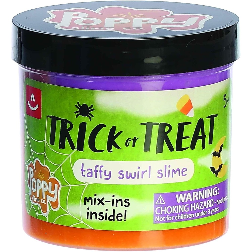 image:imageAurora Toys Spooky Poppy Slime Co Trick Or Treat Slime Toy  Sensory Play for Fun Playdates  for Kids 5 Years Adults and Parents  Purple and Orange 113 oz