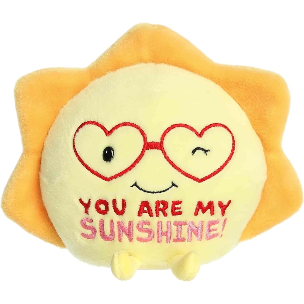 image:imageAurora Witty JUST SAYIN You Are My Sunshine Sun Stuffed Animal  Soft Keepsake for Loved Ones  Perfect for Decorating Rooms and Valentines Day  Yellow 95 Inches