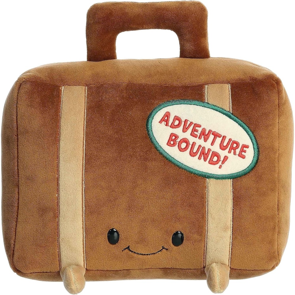 image:imageAurora Witty JUST Sayin Adventure Bound Stuffed Animal  Expressive Characters for Decorative Charm  Quirky Birthday Gifts for Kids and Adults  Brown 9 Inches