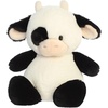 Aurora Adorable Dumplin’ Cow Stuffed Animal – Cozy Characters for Decorating Bedrooms – Perfect for Birthdays, Adults and Kids All Ages – White 9.5 Inches