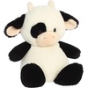 Aurora Adorable Dumplin’ Cow Stuffed Animal – Cozy Characters for Decorating Bedrooms – Perfect for Birthdays, Adults and Kids All Ages – White 9.5 Inches