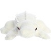 Aurora® Adorable Mini Flopsie™ Albino Alligator Stuffed Animal – Playful Ease – Timeless Companions – White 8 Inches