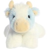 Aurora Adorable Mini Flopsie Billie Blueberry Cow Stuffed Animal – Mini Companions Ready for Playful Adventures – For Kids All Ages, Toddlers, Adults, and Families – Blue 8.5 Inches