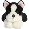 Aurora® Adorable Mini Flopsie™ Eva Boston Terrier™ Stuffed Animal – Mini Companions Ready for Playful Adventures – for Kids All Ages, Toddlers, Adults, and Families – Black 8 Inches