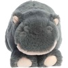 Aurora® Adorable Mini Flopsie™ Pygmy Hippo Calf™ Stuffed Animal – Mini Companions Ready for Playful Adventures – for Kids All Ages, Toddlers, Adults, and Families – Gray 8 Inches