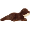 Aurora® Adorable Mini Flopsie™ River Otter Pup Stuffed Animal – Playful Ease – Timeless Companions – Brown 8 Inches