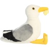 Aurora Adorable Mini Flopsie Squawks Seagull with Fry Stuffed Animal – Mini Companions Ready for Playful Adventures – for Kids All Ages, Toddlers, Adults, and Families – White 9 Inches
