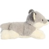 Aurora® Adorable Mini Flopsie™ Wolf Pup Stuffed Animal – Mini Companions Ready for Playful Adventures – for Kids All Ages, Toddlers, Adults, and Families – Gray 8 Inches