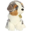 Aurora® Adorable Miyoni® Tots Australian Shepherd Pup Stuffed Animal – Lifelike Details Make a Cherished Companion – Perfect for Decorating Bedrooms or Classrooms – Multicolor 9.5 Inches