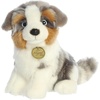 Aurora® Adorable Miyoni® Tots Australian Shepherd Pup Stuffed Animal – Lifelike Details Make a Cherished Companion – Perfect for Decorating Bedrooms or Classrooms – Multicolor 9.5 Inches