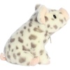 Aurora® Adorable Miyoni® Tots Seated Spotted Piglet Stuffed Animal – Lifelike Details Make a Cherished Companion – Perfect for Decorating Bedrooms or Classrooms – White 8.5 Inches