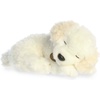 Aurora® Adorable Miyoni® Tots Sleepy Poodle Pup Stuffed Animal – Lifelike Details Make a Cherished Companion – Perfect for Decorating Bedrooms or Classrooms – White 10 Inches