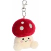 Aurora® Adorable Palm Pals™ Amanita Mushroom™ Clip-On- Fun Collectible Plush for Kids and Adult Collectors – Perfect for Backpacks and Birthday Gifts – Red 4 Inches