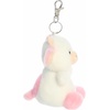 Aurora® Adorable Palm Pals™ Belle Strawberry Cow™ Clip-On- Fun Collectible Plush for Kids and Adult Collectors – Perfect for Backpacks and Birthday Gifts – White 4 Inches