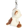 Aurora Adorable Palm Pals Caroline Brown Cow Clip-On – Fun Collectible Plush for Kids and Adult Collectors – Perfect for Decorating Rooms and Birthday Gifts – White 4 Inches