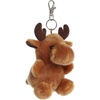 Aurora® Adorable Palm Pals™ Cinnamon Moose™ Clip-On – Fun Collectible Plush For Kids and Adult Collectors – Perfect for Decorating Rooms and Birthday Gifts – Brown 4.5 Inches