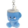 Aurora Adorable Palm Pals Cliff Travel Cup Clip-On – Fun Collectible Plush for Kids and Adult Collectors – Perfect for Decorating Rooms and Birthday Gifts – Blue 4 Inches