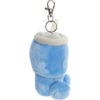 Aurora Adorable Palm Pals Cliff Travel Cup Clip-On – Fun Collectible Plush for Kids and Adult Collectors – Perfect for Decorating Rooms and Birthday Gifts – Blue 4 Inches