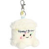 Aurora® Adorable Palm Pals™ Happy B’Day Cake™ Clip-On – Fun Collectible Plush For Kids and Adult Collectors – Perfect for Decorating Rooms and Birthday Gifts – White 4 Inches
