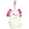 Aurora Adorable Palm Pals Jax Bluegill Axolotl Clip-On – Fun Collectible Plush For Kids and Adult Collectors – Perfect for Decorating Rooms and Birthday Gifts – White 4 Inches