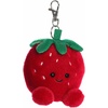 Aurora® Adorable Palm Pals™ Juicy Strawberry™ Clip-On- Fun Collectible Plush for Kids and Adult Collectors – Perfect for Backpacks and Birthday Gifts – Red 4 Inches