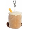 Aurora® Adorable Palm Pals™ Milky Tea Boba™ Clip-On – Fun Collectible Plush for Kids and Adult Collectors – Perfect for Decorating Rooms and Birthday Gifts – Brown 4 Inches