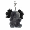 Aurora® Adorable Palm Pals™ Onyx Axolotl™ Clip-On – Fun Collectible Plush for Kids and Adult Collectors – Perfect for Decorating Rooms and Birthday Gifts – Black 4 Inches