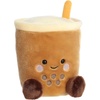 Aurora® Adorable Palm Pals™ Party Sized Milky Tea Boba™ Stuffed Animal – Fun Collectible Plush for Kids and Adult Collectors – Perfect for Decorating Rooms and Birthday Gifts – Brown 7.5 Inches