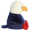 Aurora® Adorable Palm Pals™ Party Sized Patriot Eagle Stuffed Animal – Fun Collectible Plush for Kids and Adult Collectors – Perfect for Decorating Rooms and Birthday Gifts – Multicolor 7.5 Inches
