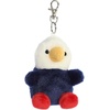 Aurora® Adorable Palm Pals™ Patriot Eagle™ Clip-On – Fun Collectible Plush for Kids and Adult Collectors – Perfect for Decorating Rooms and Birthday Gifts – Multicolor 4 Inches